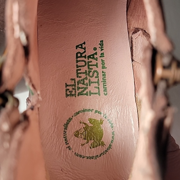 El Naturalista Colibri Bootie Ankle Boots Block Heels Side Zip Brown Leather 40 - Picture 12 of 16